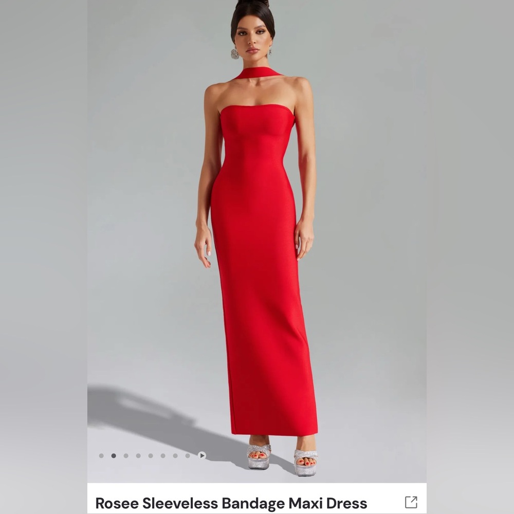 Rosee Strapless Red Dress